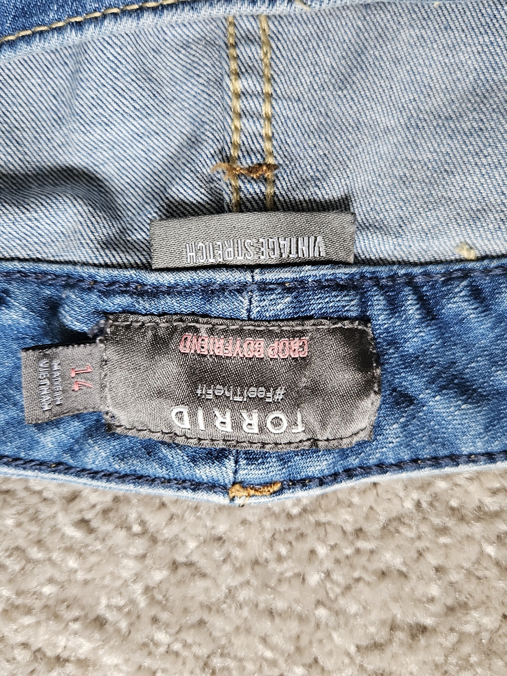 torrid Light Blue Boyfriend Jeans with Contrast Stitching